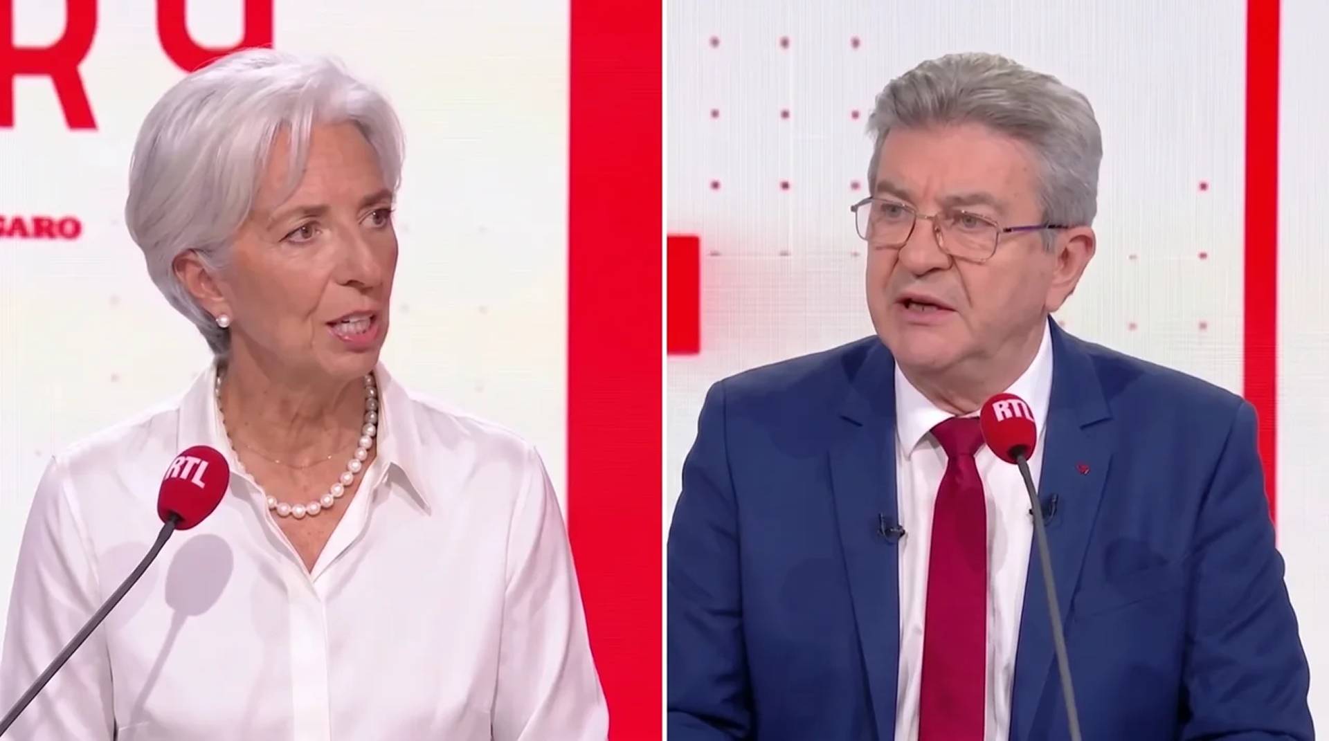 « C'est un racket organisé » : Christine Lagarde quitte le plateau du Grand Jury après le réquisitoire de Jean-Luc Mélenchon